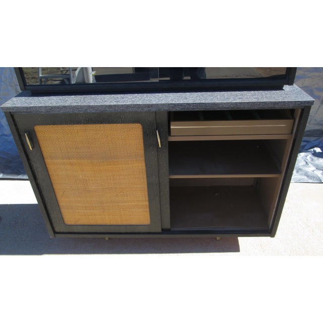 Mid 20th Century 2 Piece Holman Furniture China Hutch Buffet Credenza For Sale - Image 6 of 12