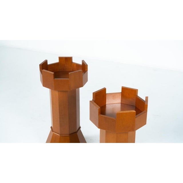 Pair of Planters in the shape of Chess Pieces, Italy, 1970