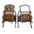 19th C. French Louis XV Elmwood Cabriolet Miniature Armchairs - A Pair For Sale - Image 4 of 8