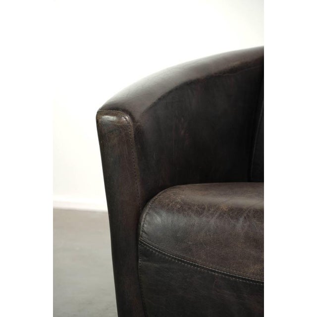 Vintage Club Chairs in Cowhide Leather, Set of 2 For Sale - Image 11 of 15