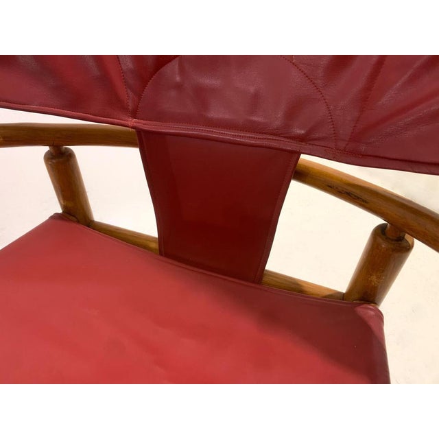 Red G23 Hoop Armchair attributed to Piero Palange & Werther Toffoloni, 1970s For Sale - Image 14 of 15