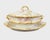Ceramic Late 19th C. Theodore Haviland Gold, Pink, Roses Lidded Sauce Boat W Attached Liner For Sale - Image 7 of 17