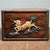 Brown Carved Wood Box With Bone Inlay Auspicious Beast Motif For Sale - Image 8 of 9