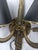 Vintage Ornate Gold-Tone Two-Light Wall Sconces With Shades - Pair For Sale - Image 16 of 18