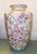 Ceramic Chinese Cabbage Rose Hand Painted Chinoiserie Vase For Sale - Image 7 of 11