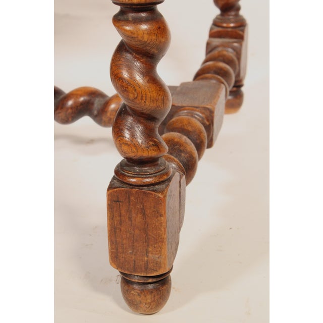 Pair of Baroque Style Barley Twist Armchairs For Sale - Image 9 of 11