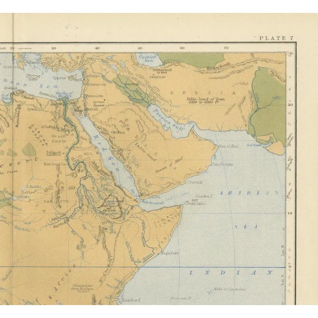 Geological Map of Africa by A.K. Johnston Mountains and Valleys, 1852 For Sale - Image 3 of 10