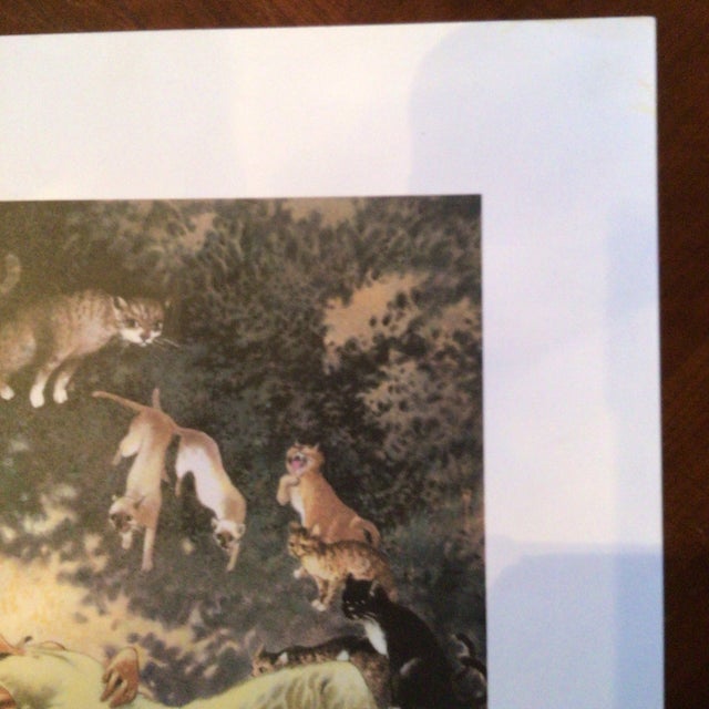“ a Circle of Cats" Signed and Numbered Print (Edition 84/300) by Artist Charles Vess For Sale - Image 4 of 11