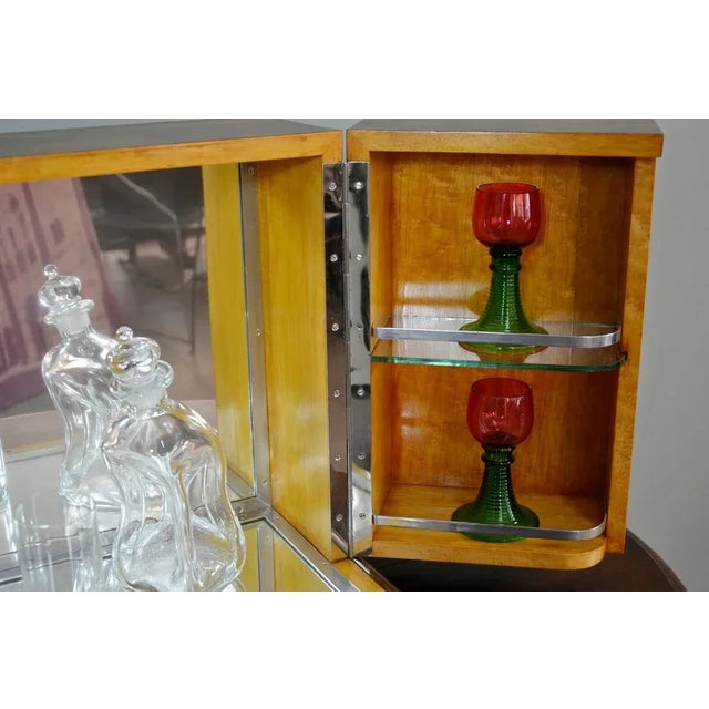 Art Deco Walnut Countertop Bar Cabinet from Albicocchi & Frediani, Italy, 1920s For Sale - Image 10 of 13