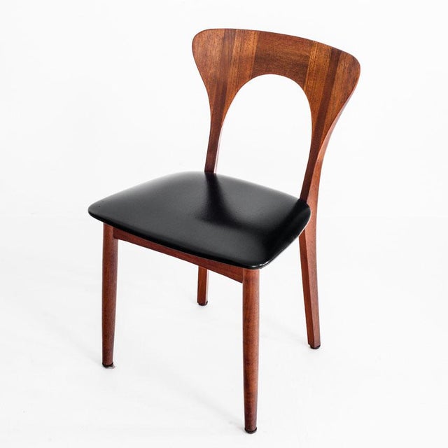 Wood Scandinavian Peter Chairs by Niels Koefoed for Koefoeds Møbelfabrik, Denmark, 1960s,Set of 6 For Sale - Image 7 of 16