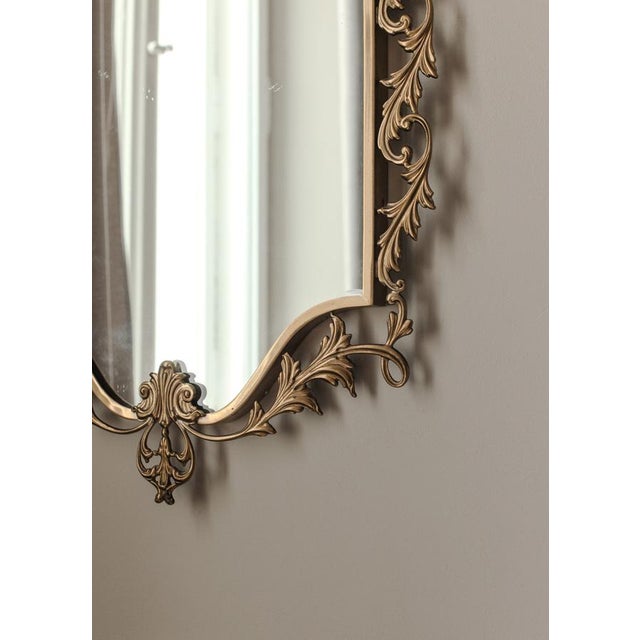 Glass Vintage Italian Gilt Mirror For Sale - Image 7 of 10