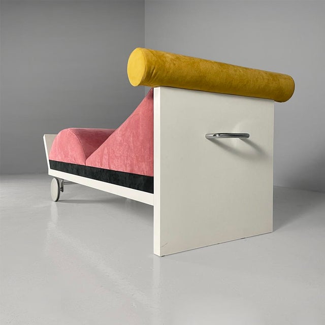 Italian Juan Chaise Longue by Marco Panini for Memphis, 1987 For Sale - Image 9 of 18