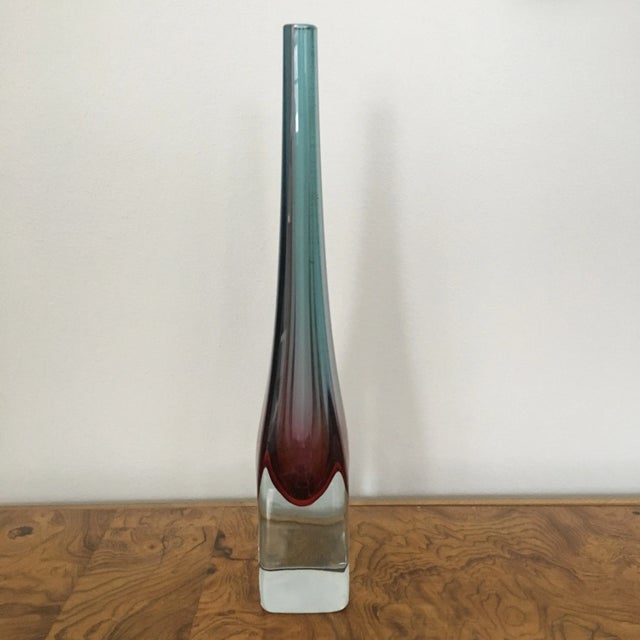 1950s Murano Sommerso Vase For Sale - Image 5 of 7