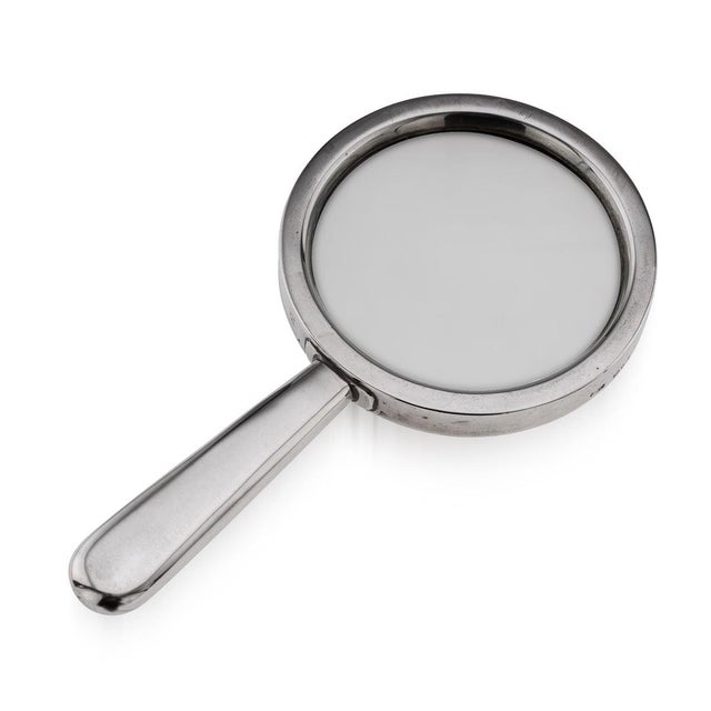 Antique English Silver Magnifying Glass, 1916 For Sale - Image 9 of 9