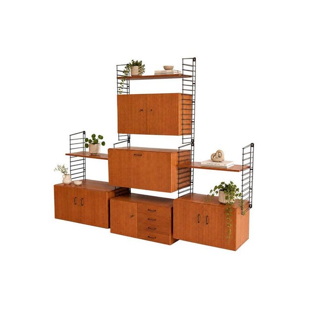 Vintage Teak Wall System by Musterring Modular Design, 1960s For Sale - Image 11 of 11