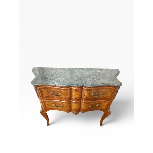 Mid 19th Century Mid 19th Century Chest of Drawers With Marble Top For Sale - Image 5 of 15