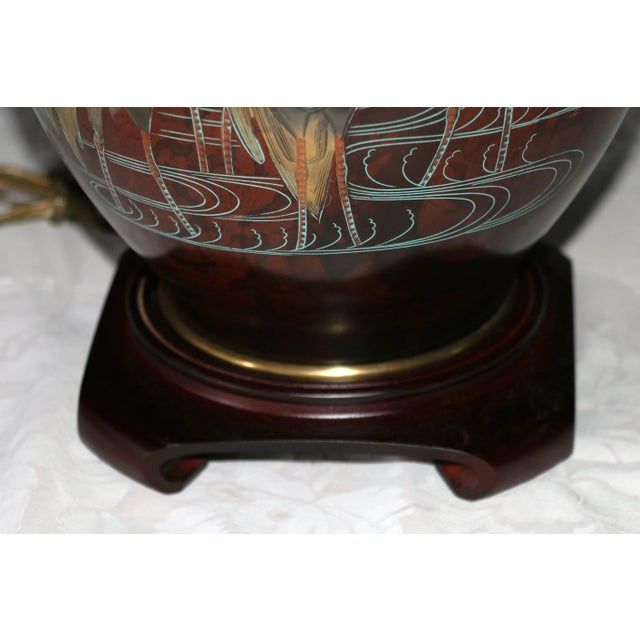 Vintage Pair of Marbro Mixed Metal Table Lamps Bronze, 1950s For Sale - Image 15 of 18