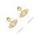 Contemporary Timeless Horizon Eye Gold Earrings, A Pair For Sale - Image 3 of 6