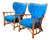 Vintage Heywood Wakefield Rattan Lounge Chairs - Pair For Sale