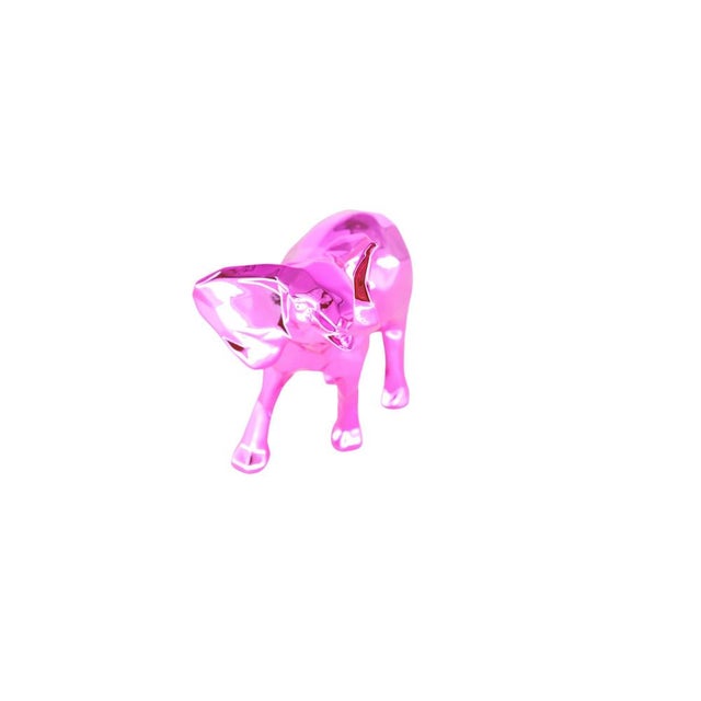 Contemporary Pink Resin Elephant from Richard Orlinski For Sale - Image 3 of 9