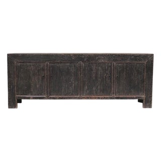 Vintage Distressed Reclaimed Wood Sideboard Cabinet 28 For Sale