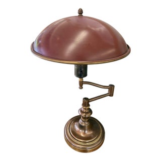 Vintage Traditional Art Deco Style Articulating Table Lamp For Sale