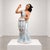 Italian Glazed Ceramic Woman Playing Drum Sculpture by Ronzan, 1950s For Sale - Image 4 of 8