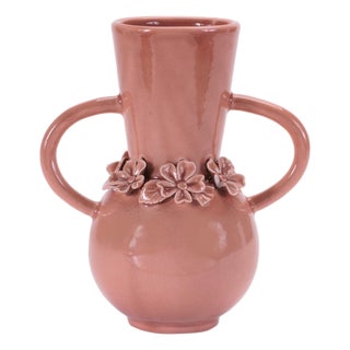Storeware Vase with Floral Accent (Set of 2) For Sale