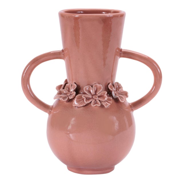 Storeware Vase with Floral Accent (Set of 2) For Sale