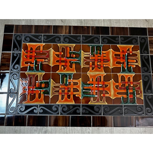 Black Vintage Coffee Table, 1960 For Sale - Image 8 of 11