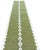 Handmade New Zealand Wool Dhurrie Runner, Olive Green and Cream Geometric Runner Rug- 3'x8' For Sale - Image 9 of 13
