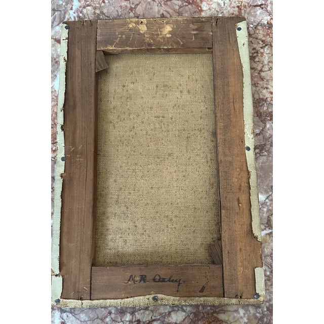 Antique Reproduction Painting of Annie M Snyder’s Elizabethan Lovers C. 1852-1927. For Sale - Image 11 of 12