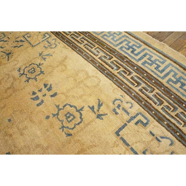 Antique Chinese Ningxia Rug 8' 8" x 9' 10" For Sale - Image 4 of 6