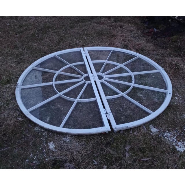 Art Nouveau Arch Windows, 1910, Set of 2 For Sale - Image 3 of 3