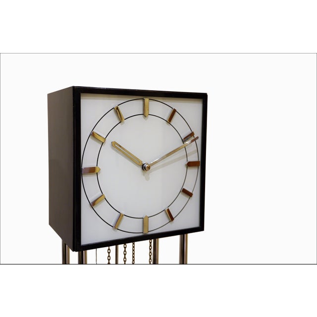 Wood Grandfather Clock by Heinrich Möller for Kienzle, 1934 For Sale - Image 7 of 18