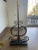 Art Nouveau 1990s Safavieh Regal Bronze Lamp W/ Unique Shade For Sale - Image 3 of 4