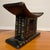 Tribal Hand-Carved African Ashanti Stool With Brass Inlay For Sale - Image 3 of 13