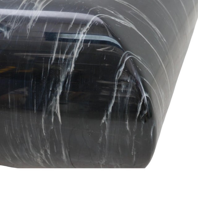 1980s Faux Marble Coffee Table, 1980s For Sale - Image 5 of 5