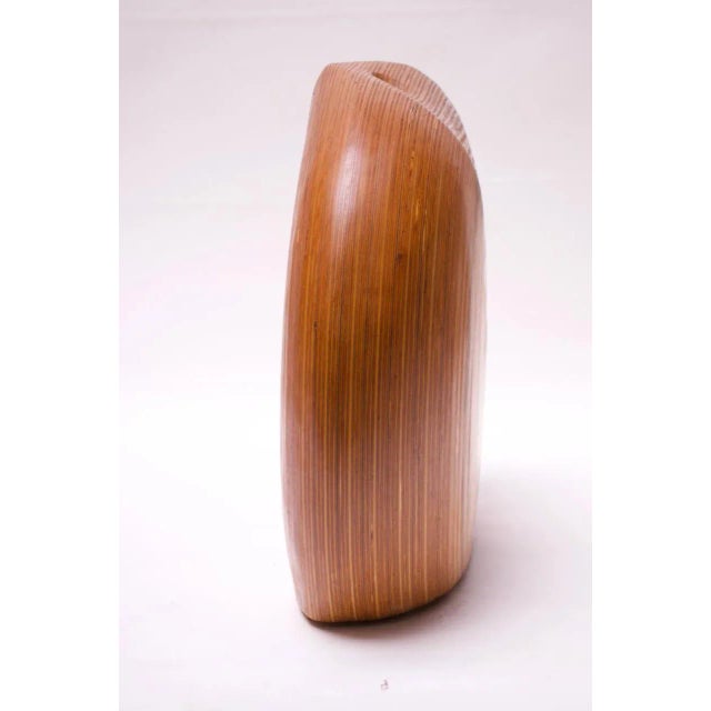1970s Large Modernist Organic-Form Hardwood Vase by Dick Shanley For Sale - Image 5 of 13