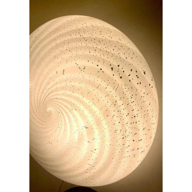 Murano glass wall lighting or flush mount by vm-vetri, italy, late 1970s these are white heleptic murano glass ceiling or...
