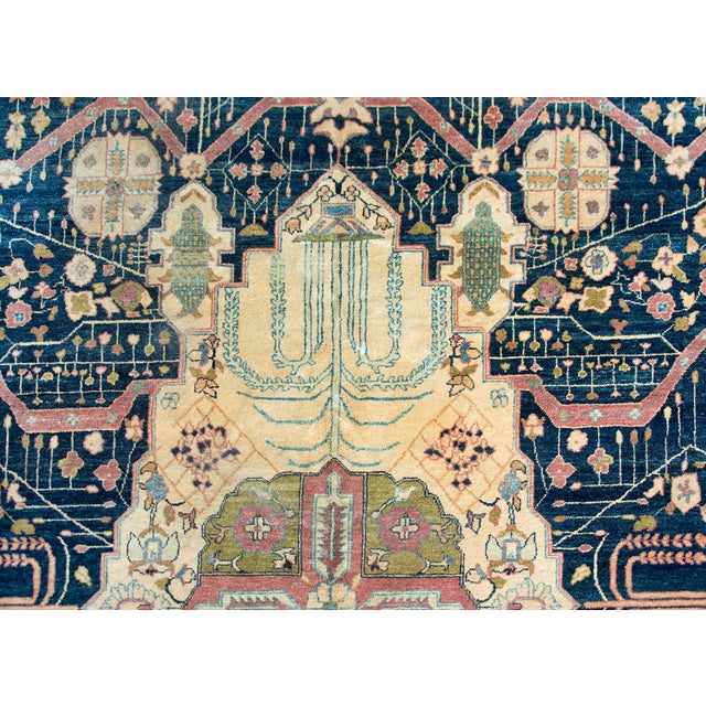 Vintage Indian Sarouk Farahan-Style Rug For Sale - Image 15 of 16