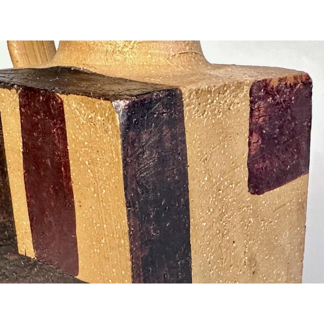 Sculptural Cubic Studio Ceramic Art Jug, Germany, 1940s For Sale - Image 13 of 18