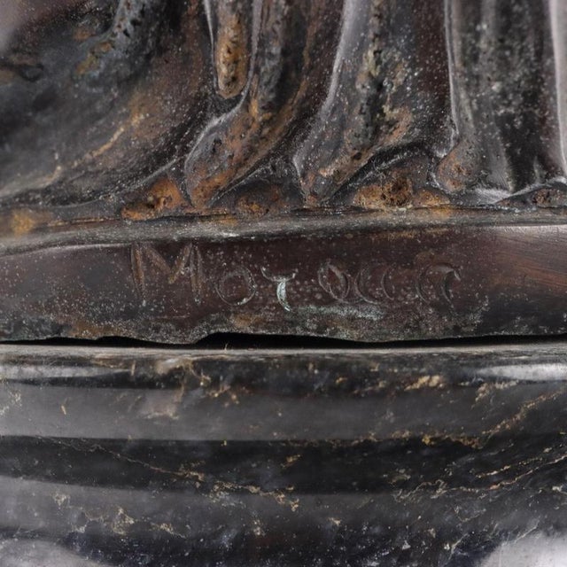 Black Allegory of Youth Bronze Sculpture For Sale - Image 8 of 10