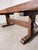 Rustic Wood Trestle Dining Table For Sale - Image 4 of 7