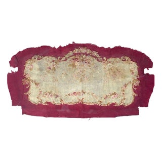 Antqie Aubusson Tapestry Sofa Cover, 1890s For Sale