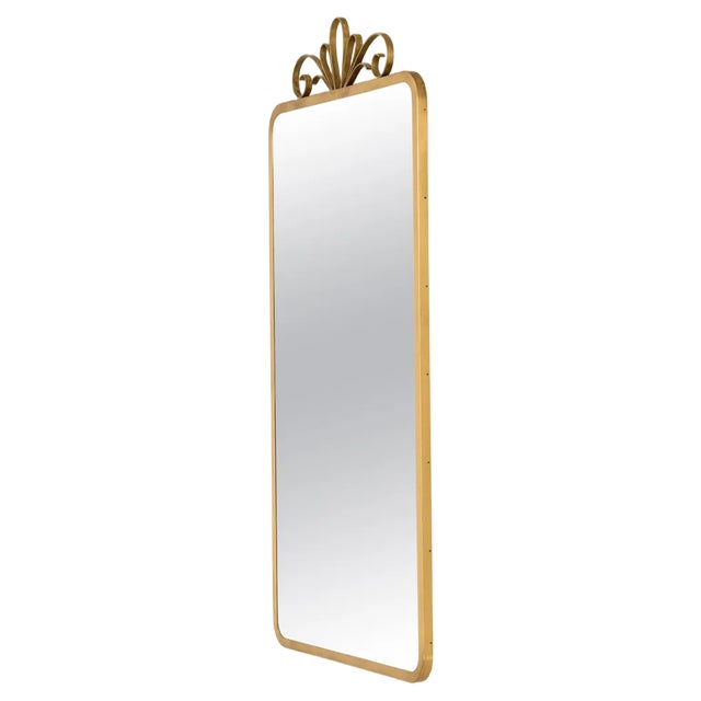 Mirror by Ivar Ålenius Björk attributed to Ystad Metall, 1940s For Sale