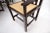Wood Brown Oak Cassina Macintosh Drop Leaf Dining Table 6 Rush Seat Chairs Set - 7 Pieces For Sale - Image 7 of 13