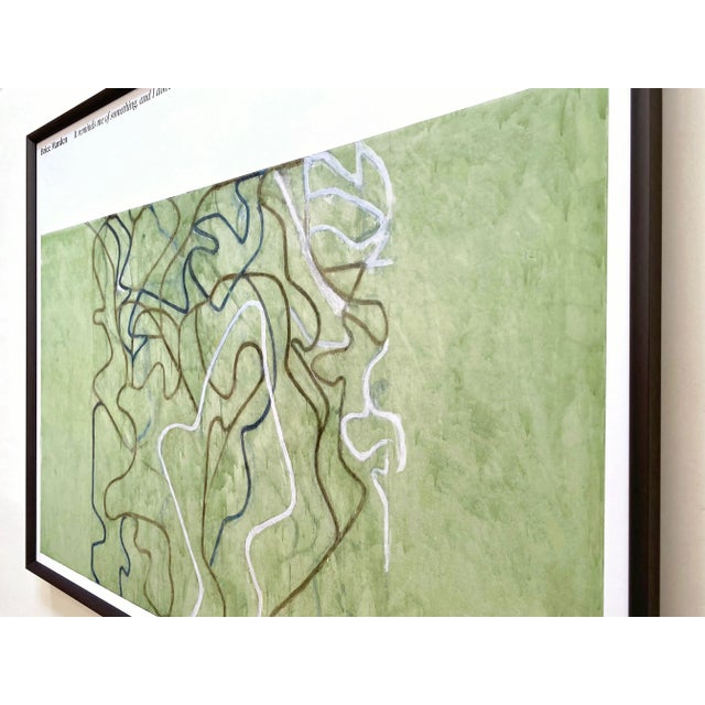 Brice Marden Lithograph Print Abstract Expressionist " Elevation " Framed Minimalist Exhibition Poster For Sale - Image 10 of 13