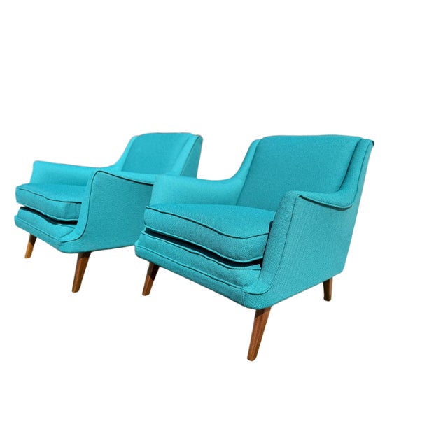 Mid-Century Modern Armchairs - Pair - Restored For Sale - Image 18 of 18