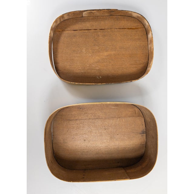 19th Century Rustic Primitive European German Folk Art Bride's Box For Sale - Image 9 of 12